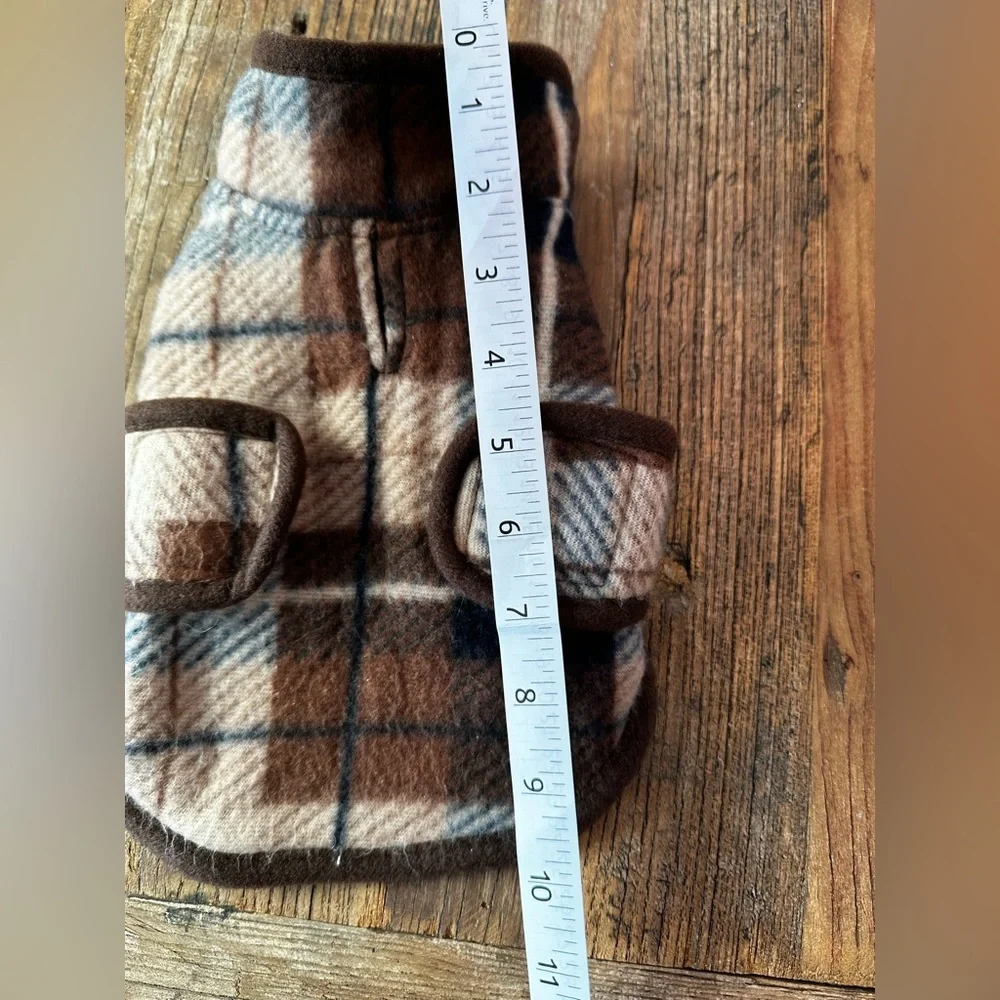 Plaid Fleece Dog Jacket